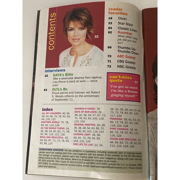 soap opera digest maurice benard general hospital september 17, 2002 Magazine - Picture 8 of 9